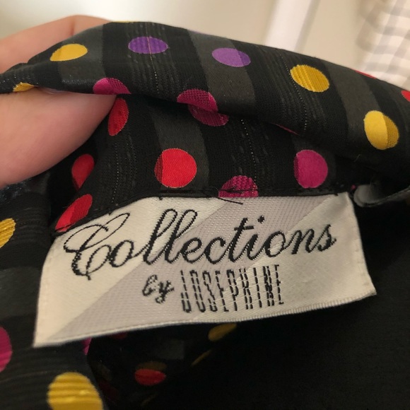 SOLD Josephine Colorful Polkadot Button Down - Picture 8 of 9